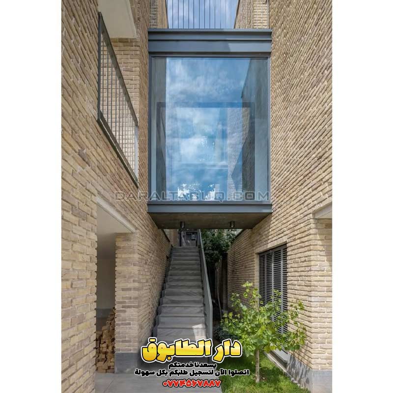واجهات طابوق حديثة، تصميم فيلا بالطابوق، أفكار معمارية فاخرة