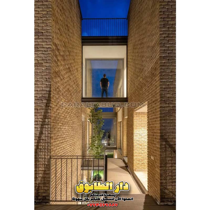 واجهات طابوق حديثة، تصميم فيلا بالطابوق، أفكار معمارية فاخرة