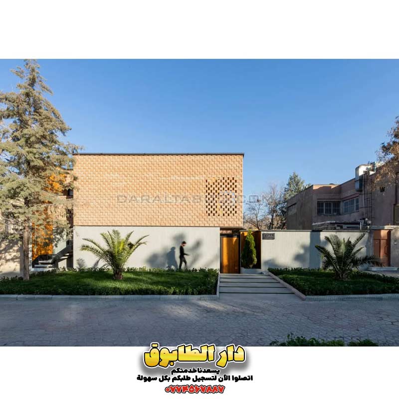واجهات طابوق حديثة، تصميم تراس بالطابوق، أفكار معمارية فاخرة